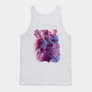 Cyber Kitsune Samurai Tank Top